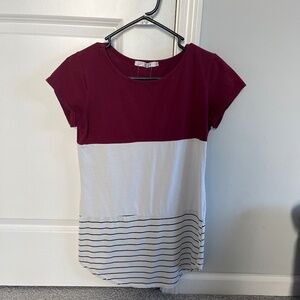 3 tier- tunic top for women with lace in back